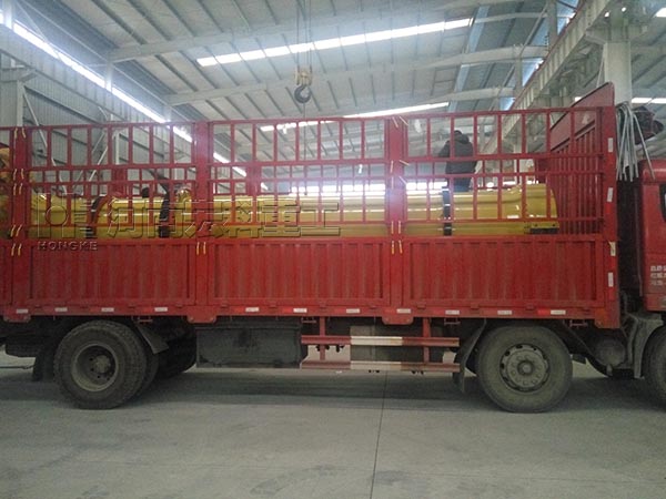 湖北黃梅縣的客戶，您采購(gòu)的雞糞烘干機(jī)已發(fā)出，請(qǐng)查收